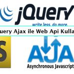 JQuery Ajax ile Web Api Kullanımı Kayıt Ekleme